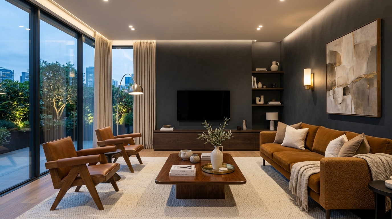 Asian Paints Royale Silk Luxury Emulsion Living Room